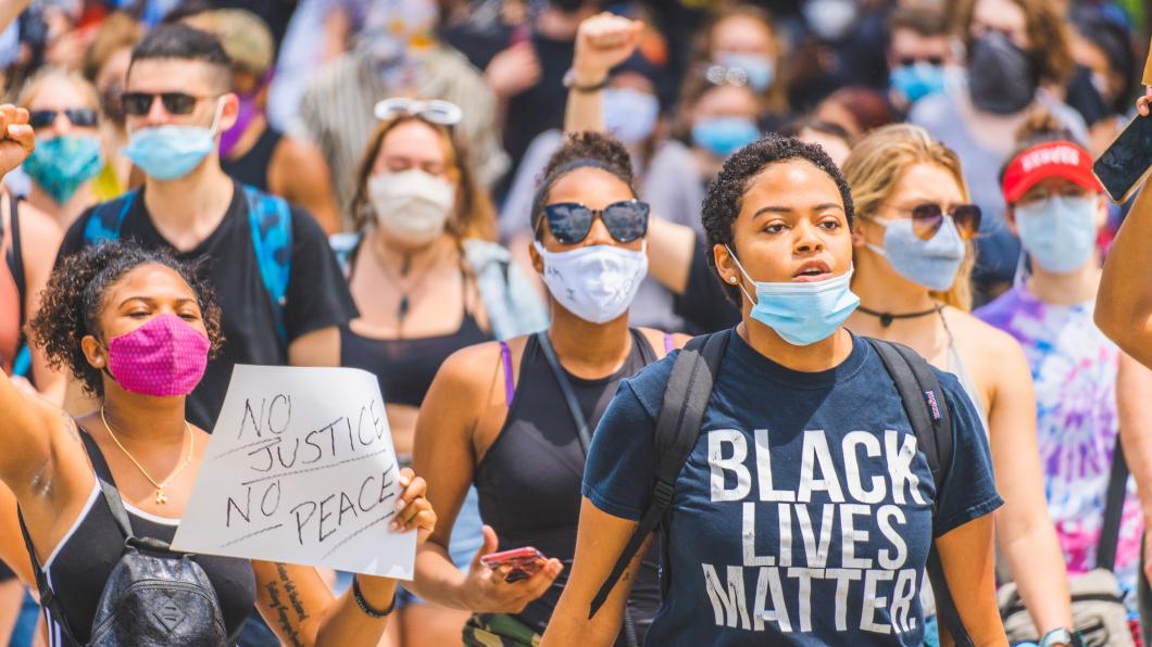 Demonstranten van Black Lives Matter