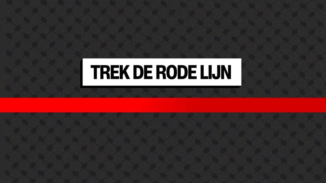tekst: trek de rode lijn