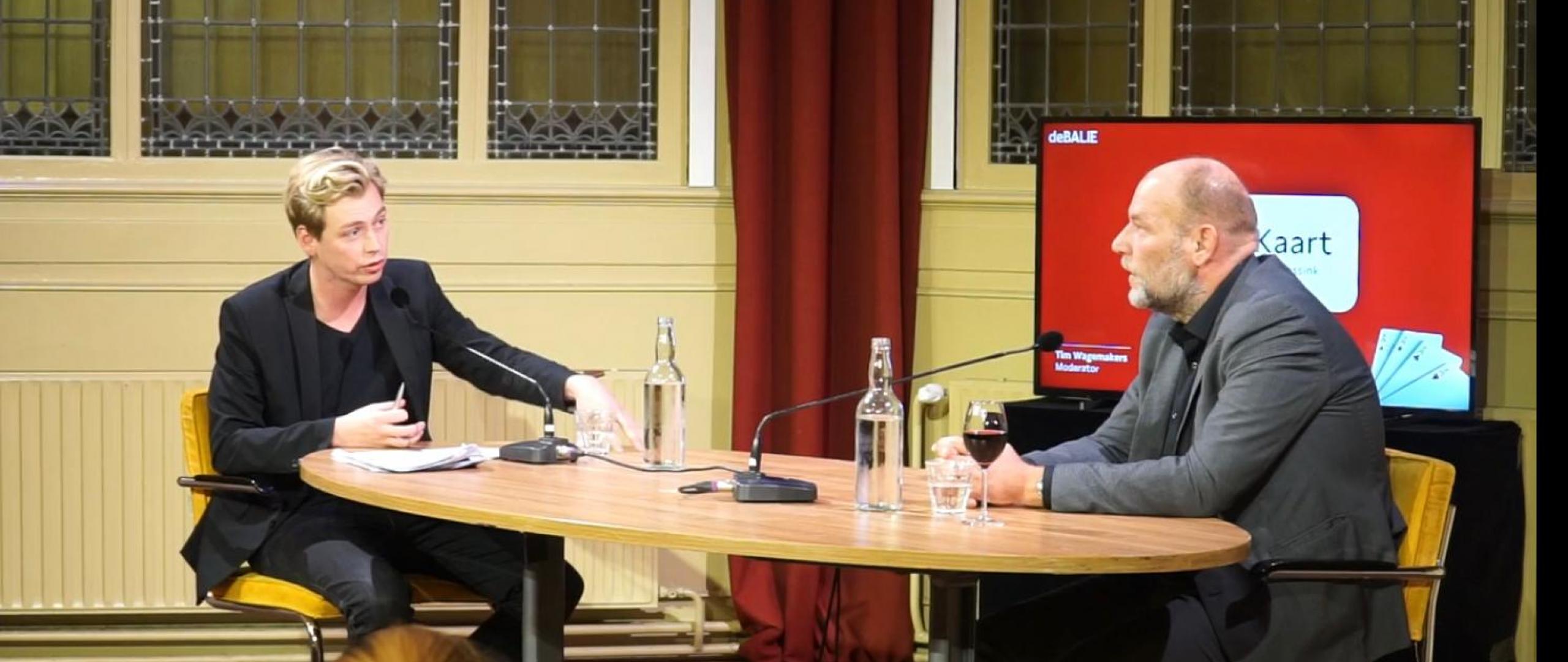 Rutger Groot Wassink te gast bij talkshow Open Kaart in De Balie