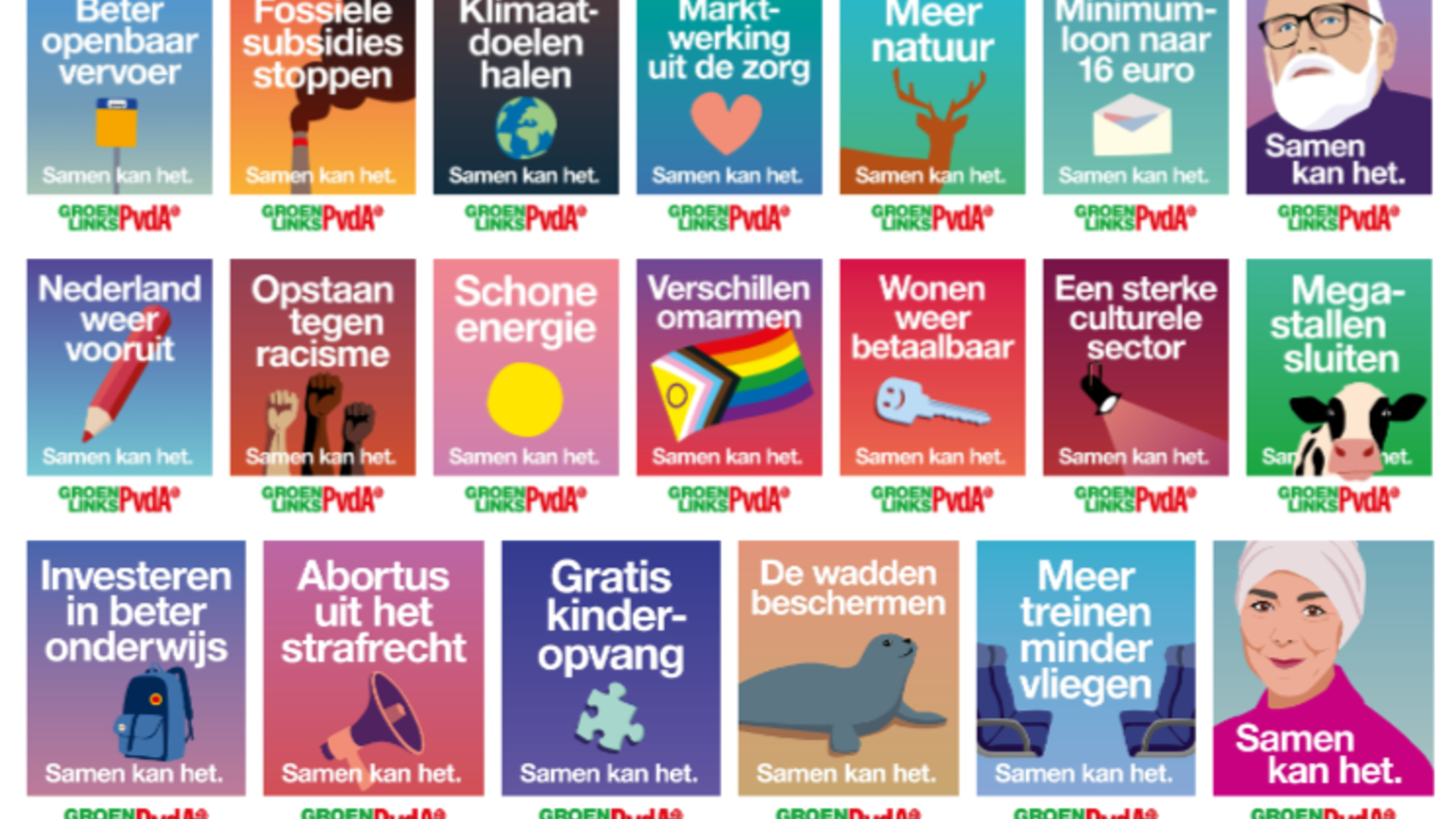 Verkiezingsposter achter je raam? GroenLinks Amsterdam